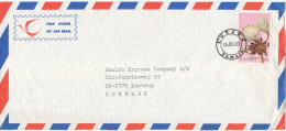 Zambia Air Mail Cover Sent To Denmark 19-7-1983 Single Franked - Zambia (1965-...)