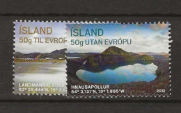 2012 MNH Iceland, Mi 1345-6 - Unused Stamps