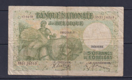 BELGIUM  - 1938 50 Francs Circulated Banknote - 50 Franchi-10 Belgas