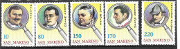SAN MARINO - 1979 - SCRITTORI - SERIE 5 VALORI - NUOVA MNH** ( YVERT 975\9- MICHEL 1175\9 - SS 1019\23) - Unused Stamps