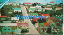 223379 ARGENTINA UK ISLAS MALVINAS FALKLAND ISLANDS VISTA EL PUERTO POSTAL POSTCARD - Argentine