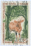 COSTA D’AVORIO, IVORY COAST, FAUNA, MAMMIFERI, BONGO, 1963, FRANCOBOLLI USATI Mi:CI 257, Scott:CI 208, Yt:CI 218 - Oblitérés