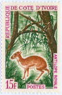 COSTA D’AVORIO, IVORY COAST, FAUNA, MAMMIFERI, ANTILOPE, 1964, FRANCOBOLLI USATI Mi:CI 274, Scott:CI 220, Yt:CI 216A - Used Stamps