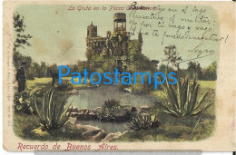 223387 ARGENTINA BUENOS AIRES LA GRUTA PLAZA CONSTITUCION YEAR 1903 BREAK POSTAL POSTCARD - Argentine