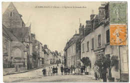 61 - Merlerault - L'église Et La Grande Rue - Le Merlerault