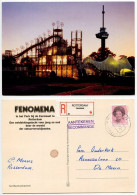 Netherlands 1985 Registered Postcard Rotterdam - Fenomena, Euromast Park - Bambo Castle - Rotterdam