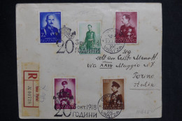 BULGARIE - Enveloppe En Recommandé De Vratza Pour L'Italie En 1938 - L 149877 - Cartas & Documentos