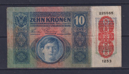 AUSTRIA  - 1915 10 Kronen Circulated Banknote - Oesterreich