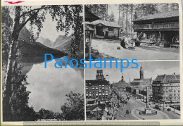 223394 DENMARK NORWAY SWEDEN MULTI VIEW CIRCULATED TO ARGENTINA POSTAL STATIONERY POSTCARD - Enteros Postales