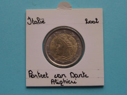 2002 - 2 Euro > Portret Van Dante Alighieri ( Zie/voir SCANS Voor Detail ) Italia / Italië ! - Italia