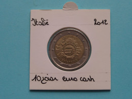 2012 - 2 Euro > 10 Jaar Euro Cash ( Zie/voir SCANS Voor Detail ) Italia / Italië ! - Italie