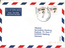 Tanzania Air Mail Cover Sent To Germany 9-4-1998 FLOWERS - Tanzanie (1964-...)