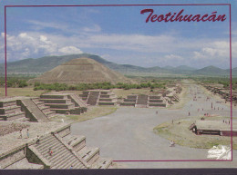 Mexico PPC Teotihuacan The Pyramid Of The Moon 1998 HEDEHUSENE Denmark (2 Scans) - México