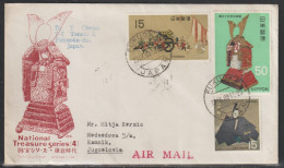 Japan, 1968, National Treasures, Cover, Mailed To Yugoslavia - Briefe U. Dokumente