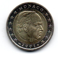 MONACO -- Monégasque -- Pièce De 2 Euros Prince Rainier III - 2001 - Mónaco