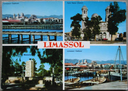 CYPRUS MEDITERRANEAN LIMASOL MULTI VIEW PANORAMA POSTCARD CARTOLINA ANSICHTSKARTE CARTE POSTALE POSTKARTE CARD KARTE - Chypre