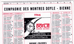 Calendarietto - Compagnia Des Montres Doyle - Bienne Suisse - Anno 1966 - Small : 1961-70