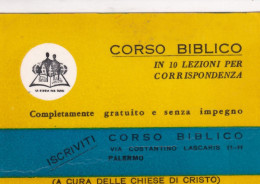 Calendarietto - Corso Biblico - Palermo - Anno 1967 - Petit Format : 1961-70