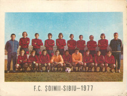 Romania F.C. Soimii Sibiu 1977 Paper Ephemera 2scans - Bekleidung, Souvenirs Und Sonstige