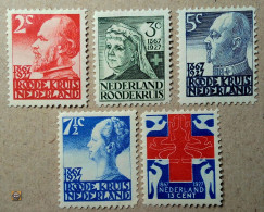 1927 Niederlande Mi.196-200 /* - Unused Stamps