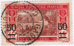 COSTA D’AVORIO, IVORY COAST, PAESAGGI, LANDSCAPE, 1934, FRANCOBOLLI USATI Mi:CI 109, Scott:CI 78, Yt:CI 106 - Usati