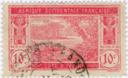 COSTA D’AVORIO, IVORY COAST, PAESAGGI, LANDSCAPE, 1926, FRANCOBOLLI USATI Mi:CI 64, Scott:CI 49, Yt:CI 64 (0,60) - Gebruikt