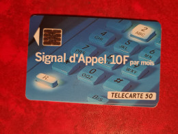 TELECARTE 50  SIGNAL D'APPEL 10 F PAR MOIS FRANCE TELECOM - Ohne Zuordnung