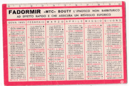 Calendarietto - Farmacia Dott.taverna - Fadormir - Firenze -anno 1965 - Small : 1961-70