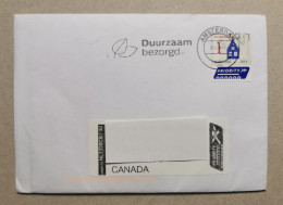 Netherlands 2014 Amsterdam House Dutch Icons "International 1" Cover To Canada - Gebruikt