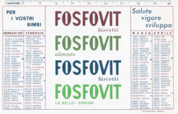 Calendarietto - Fosfovit - Anno 1967 - Formato Piccolo : 1961-70