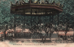 Montélimar (Drôme) Le Kiosque à Musique, Promenade Du Champ De Mars - Librairie Baume - Carte Colorisée Non Circulée - Montelimar