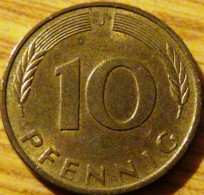 Germany - KM 108 - 1985 - 10 Pfennig - Mintmark "J" - Hamburg - VF - Look Scans - 10 Pfennig