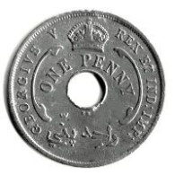 BRITISH WEST AFRICA / 1 PENNY / GEORGIUS V / 1919 - Kolonien