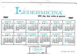 Calendarietto - Lederrmicina - Anno 1967 - Formato Piccolo : 1961-70