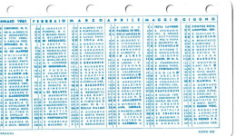 Calendarietto - Macchi - Memo 102 - Anno 1961 - Tamaño Pequeño : 1961-70