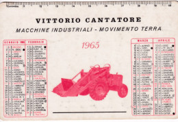 Calendarietto - Macchine Industriali - Movimento Terr - Vittorio Cantatore - Anno 1965 - Petit Format : 1961-70