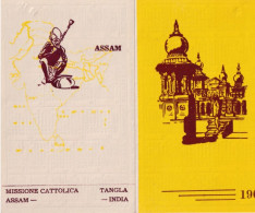 Calendarietto - Missione Cattolica - Assam - India - Anno 1961 - Formato Piccolo : 1961-70