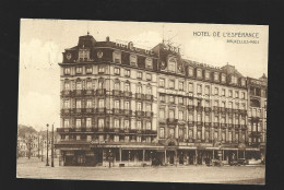 Bruxelles Midi Hotel De L' Esperance Briefstempel 1937 Brussel Htje - Cafés, Hoteles, Restaurantes