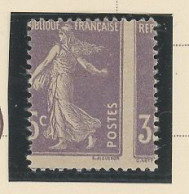 VARIÉTÉ-N°°142 -N** PAPIER GC - PIQUAGE A CHEVAL -VERTICAL  / HORIZONTAL  (MAURY 142 I )) - Unused Stamps