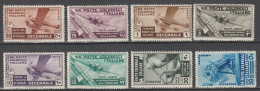 COLONIES ITALIENNES - 1933 - SERIE COMPLETE POSTE AERIENNE YVERT N° 22/29 * MLH - COTE 2020 = 101 EUR - Emisiones Generales