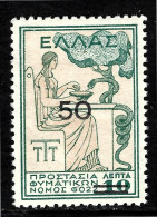 1941 Greece Postal Workers Anti-TB Fund MNH/** - Wohlfahrtsmarken