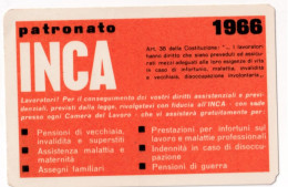 Calendarietto - Patronato Inca - Anno 1966 - Klein Formaat: 1961-70