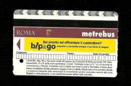 Biglietto Autobus E Metro Italia - Roma Tipo 11 - Europa