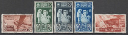 COLONIES ITALIENNES - 1933/34 - YVERT N°43/45 + POSTE AERIENNE YVERT N° 15 + 22 * MLH - COTE 2020 = 23 EUR - Emissions Générales