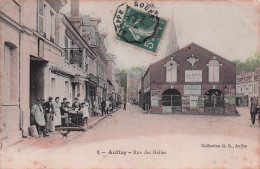 AUFFAY-rue Des Halles (colorisée) état - Auffay