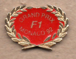 MONACO -- MONTE CARLO -- RARE Pin's -- Grand Prix F 1 Monaco 92 - F1