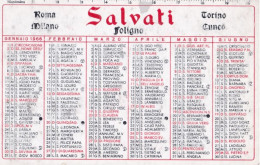 Calendarietto - Salvati - Foligno - Anno 1966 - Kleinformat : 1961-70