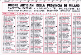 Calendarietto - Unione Artigiani Della Provincia Di Milano - Anno 1967 - Formato Piccolo : 1961-70