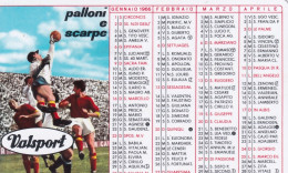 Calendarietto - Valsport - Palloni E Scarpe - Anno 1966 - Kleinformat : 1961-70