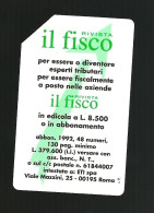 184 Golden - Il Fisco Da Lire 5.000 Tipo Verde Sip - Openbare Reclame